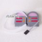 Fashion Grey & Pink Vocoloid Miku Party Cosplay Earphone Headphone Accessories