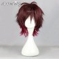 Amnesia Shin Short Brown Mixed Red Layered Anime Cosplay Wig + Wig Cap