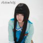 Kami-sama no Memo-cho Alice Long Black Anime Wavy Style Cosplay Hair Full Wig