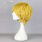 Karneval Yogi Short Layered Yellow Blonde Anime Cosplay Hair Full Wig
