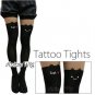 Cat Design Cute Leggings Dual Color Tattoo Socks Sexy Sheer Pantyhose Tights