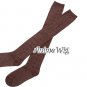 NEW Brown Lolita Striped Pattern Hosiery Thigh High Socks Stockings