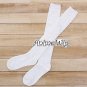 White Color Lolita Striped Pattern Hosiery Thigh High Socks Stockings