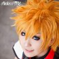 Kingdom Hearts Roxas Yellow Blonde Anime Short Layered Style Cosplay Hair Wig
