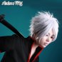 Gintama Gintoki Sakata Short Layered Silver White Anime Cosplay Hair Full Wig