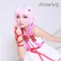 Guilty Crown Inori Yuzuriha Long Light Pink Mixed Magenta Anime Cosplay Hair Wig