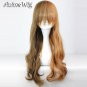 Long Wavy Dark Blonde Lolita Style Women Girls Anime Cosplay Hair Full Wig