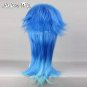 Dramatical Murder Seragakiaoba Long Layered Mixed Blue Anime Cosplay Hair Wig