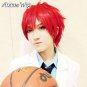 Kuroko no Basuke Seijuro Akashi Short Dark Red Layered Style Cosplay Hair Wig