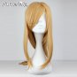 Sword Art Online Asuna Yuuki Long Dark Blonde Straight Anime Cosplay Wig