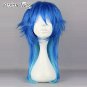 Dramatical Murder Seragakiaoba Mixed Blue Long Layered Cosplay Party Hair Wig
