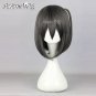 Mixed Black Medium Straight Special Designed Anime Cosplay Hair Wig + Wig Cap