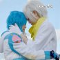 Dramatical Murder DMMD Clear Short Layered Silver White Anime Cosplay Hair Wig
