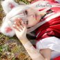 Inuyasha Sesshoumaru 100cm Long Straight White Women Anime Cosplay Hair Full Wig