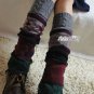 British style Lady Girl Knit High Knee Leg Warmers Leggings Socks 4 Colors