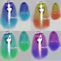 60cm Long Curly Special Style Mixed Colors Anime Halloween Cosplay Hair Wig Gift
