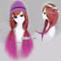 60cm Long Curly Special Style Mixed Colors Anime Halloween Cosplay Hair Wig Gift