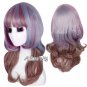 Mixed Grey Purple Brown Long Lolita Curly Beautiful Anime Cosplay Wig Halloween