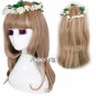 45cm Long Curly Mixed Brown Anime Women Girl Fashion Hallloween Cosplay Hair Wig