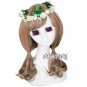45cm Long Curly Mixed Brown Anime Women Girl Fashion Hallloween Cosplay Hair Wig
