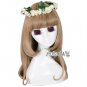 45cm Long Curly Mixed Brown Anime Women Girl Fashion Hallloween Cosplay Hair Wig