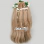 45cm Long Curly Mixed Brown Anime Women Girl Fashion Hallloween Cosplay Hair Wig