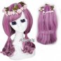 Halloween Cosplay Wig Fuchsia Long Curly Anime Lolita Anime Hair With Wig Cap