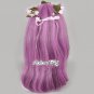 Halloween Cosplay Wig Fuchsia Long Curly Anime Lolita Anime Hair With Wig Cap