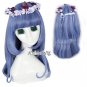 Mixed Dark Blue Long Curly Anime Women Girl Halloween Cosplay Hair Wig Gift NEW