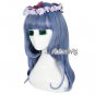 Mixed Dark Blue Long Curly Anime Women Girl Halloween Cosplay Hair Wig Gift NEW
