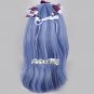 Mixed Dark Blue Long Curly Anime Women Girl Halloween Cosplay Hair Wig Gift NEW