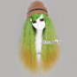 Green Mixed Golden Long Curly Fashion Women Girl Cosplay Hair Wig Halloween Gift