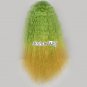 Green Mixed Golden Long Curly Fashion Women Girl Cosplay Hair Wig Halloween Gift