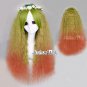 Multi-Colors Long Curly Style Anime Women Girl Halloween Cosplay Hair Wig Gift