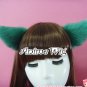 Fashion Black / White / Leopard / Green Clip In Cosplay Hair Clip Cat Ears