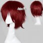Hiiro no Kakera Takuma Onizaki Fashion Men Women Wine Red Cosplay Wig + Wig Cap