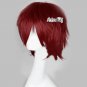 Hiiro no Kakera Takuma Onizaki Fashion Men Women Wine Red Cosplay Wig + Wig Cap