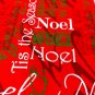 BTY Christmas Joy to The World on red Cotton Fabric - By Yard Sewing supplies