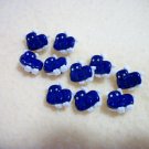Cute Blue Hippos Novelty Buttons - Plastic Buttons Sewing Craft Supplies