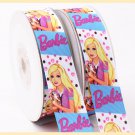 Barbie loves kitty Printed Grosgrain Ribbon/DIY Craft Supplies