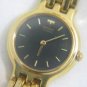 AMAZING SEIKO GOLD TONE BLACK DIAL QUARTZ LADIES WATCH