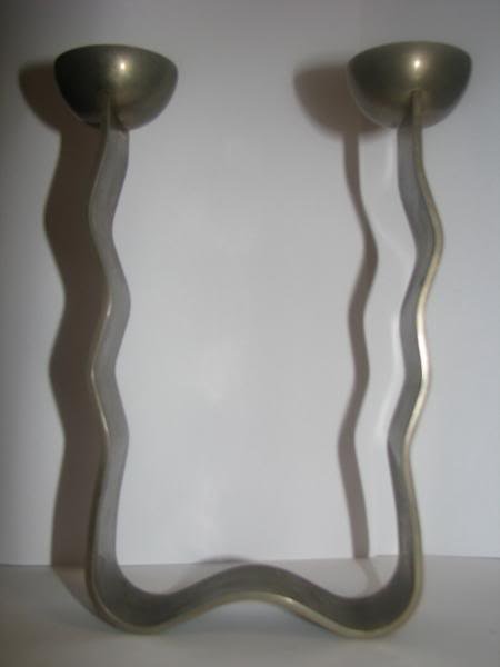Vintage SHABBAT CANDLE HOLDER BY ARIE OFIR BEZALEL ISRAEL