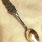 WOLF VINTAGE RUSSIAN SILVER PLATED MELCHIOR ENAMEL TEA COFFEE SPOON