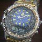 EGGED ISRAEL BUS CO. ALARM TACHYMETER DUAL TIME WATCH