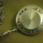 GORGEOUS HENO BLACK & GOLD TONE FLORAL EMBOSSED ORNAMENT PENDANT WATCH