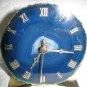 GORGEOUS BLUE AGATE CRYSTAL ROMAN NUMBERS QUARTZ CLOCK