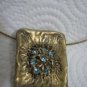 Classic Yael Rhinestones & 925 Silver Necklace Israel