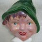 Vintage Handpainted Ceramic Boy Head Israel 1940-50