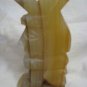 Vintage mexican warrior carved onyx figurine 6.7" tall
