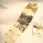 Artisan Gold plated Bracelet & Earrings by Limor,Israel